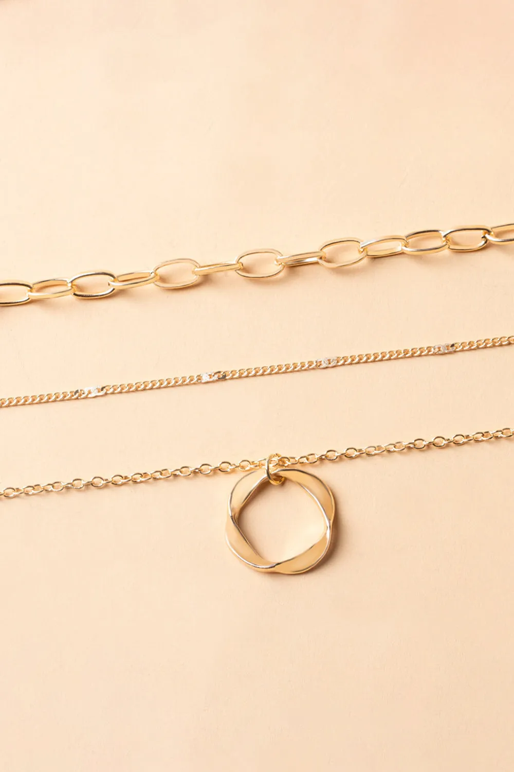 Simple Hoop Double Layer Necklace sold by KissProm product image thumbnail 3