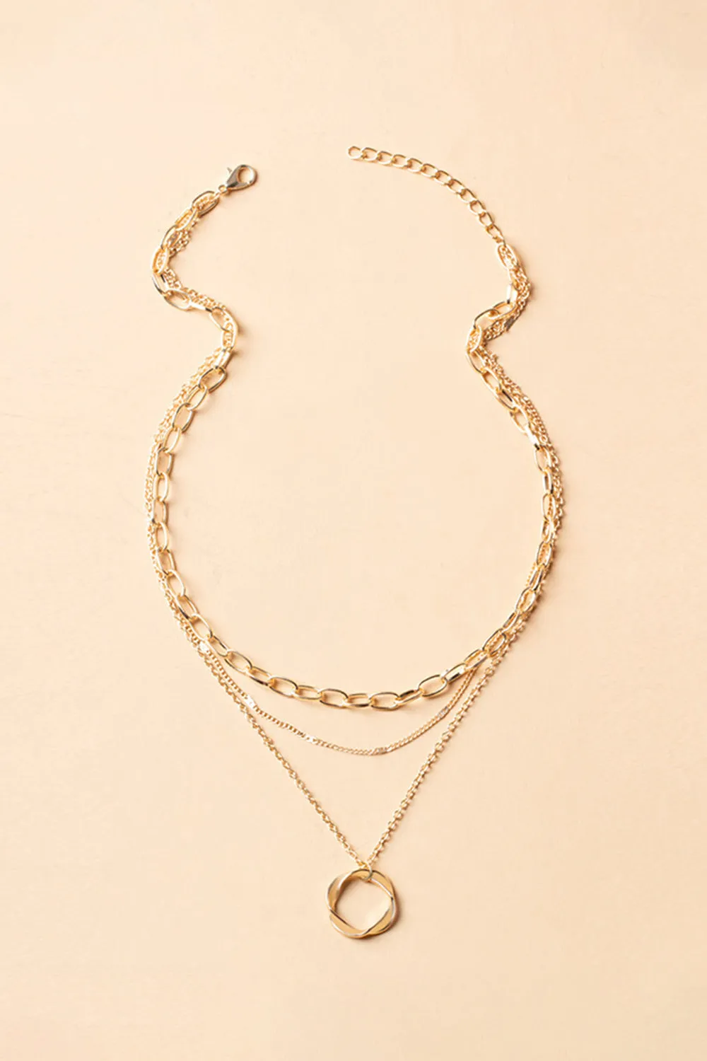 Simple Hoop Double Layer Necklace sold by KissProm product image thumbnail 2