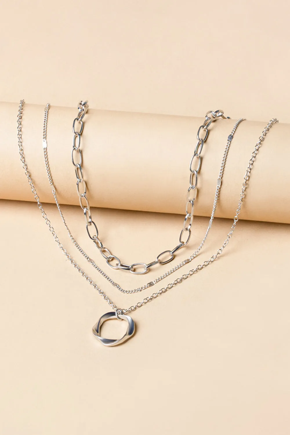 Simple Hoop Double Layer Necklace sold by KissProm product image thumbnail 5