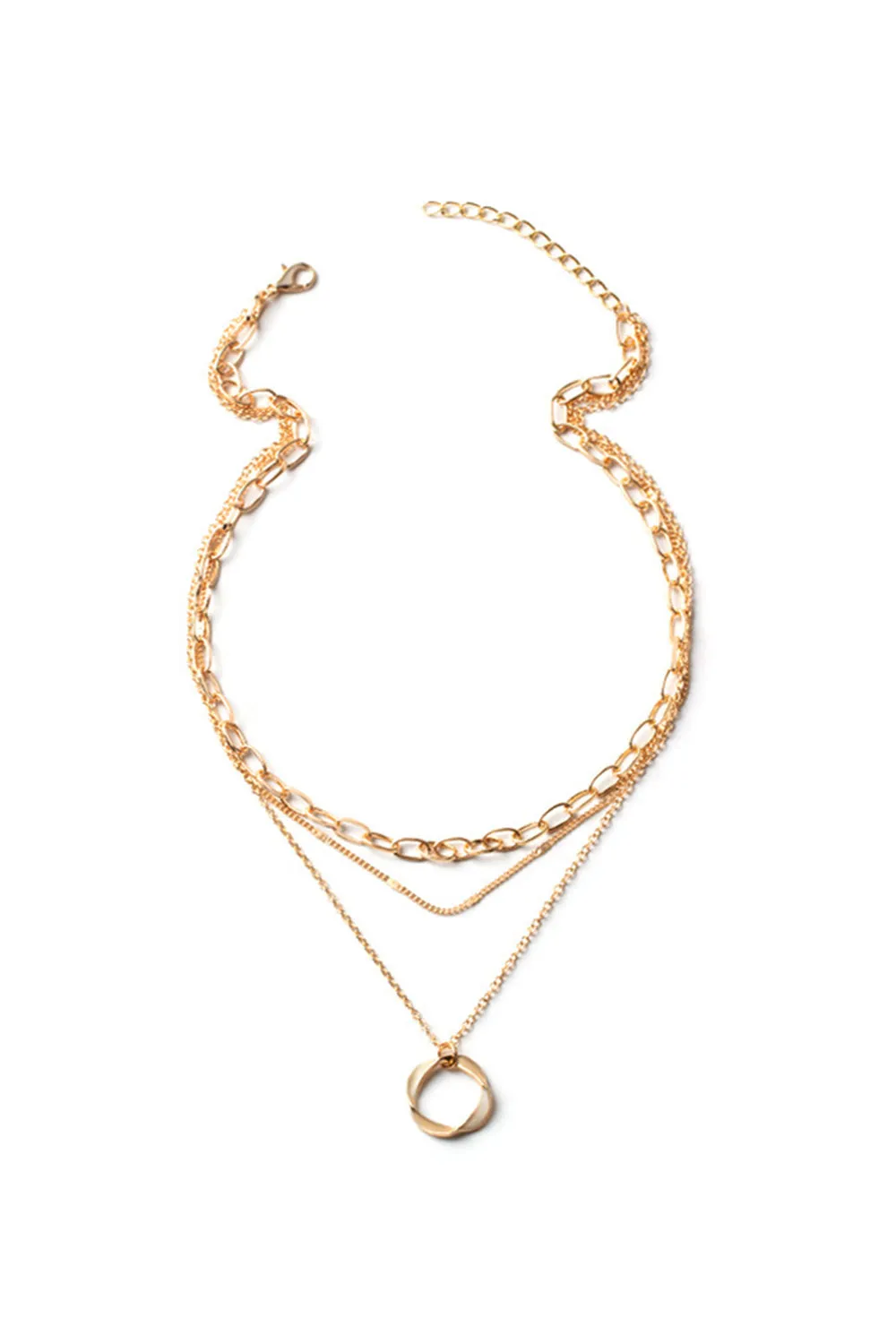 Simple Hoop Double Layer Necklace sold by KissProm