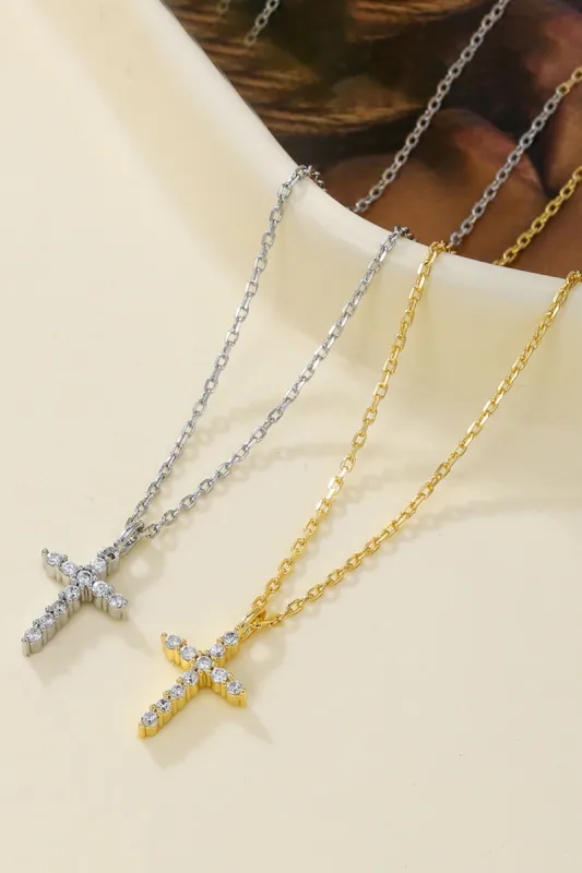 Zircon Cross Necklace sold by KissProm