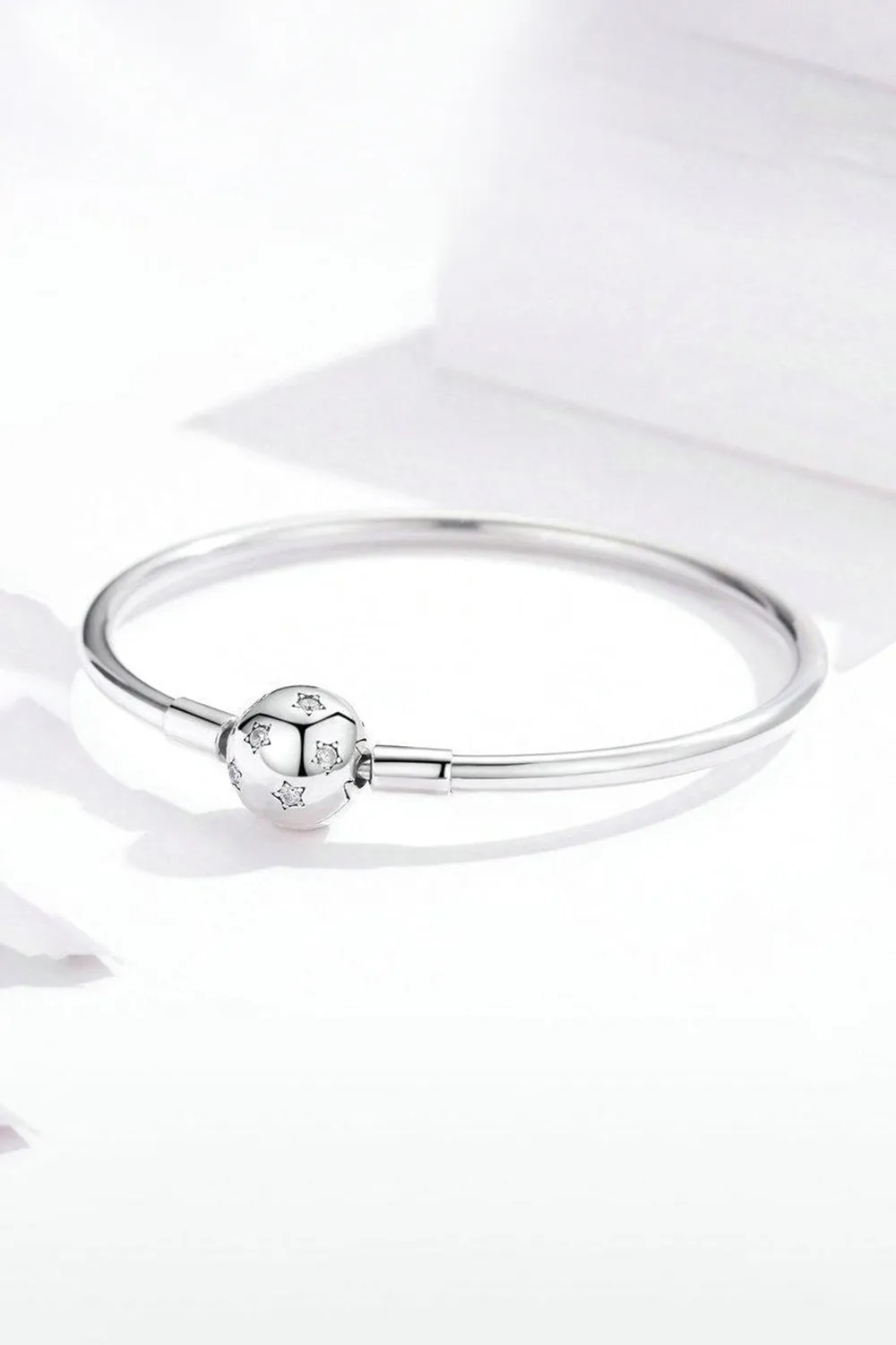 Star Bangle Bracelet In Sterling Silver sold by KissProm product image thumbnail 2
