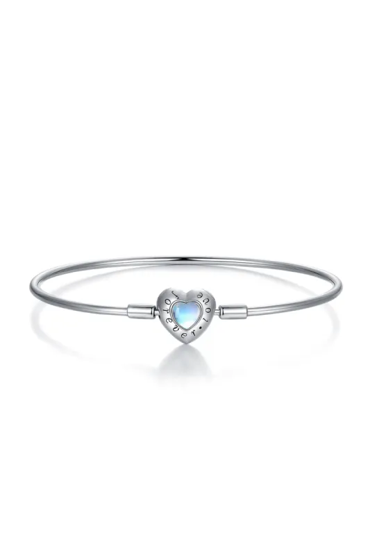 Blue Heart Moonstone Bracelet Perfect Gift sold by KissProm