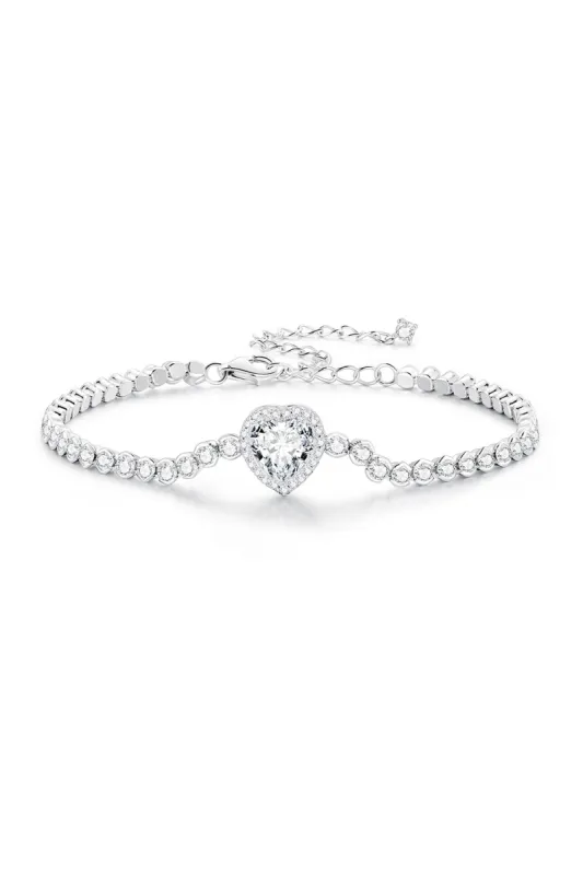 Sparkling Heart Bracelet sold by KissProm