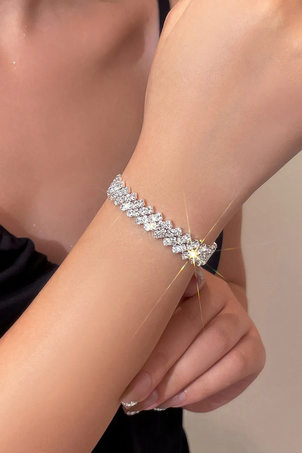 Simple Shining Crystal Tennis Bracelet sold by KissProm product image thumbnail 5