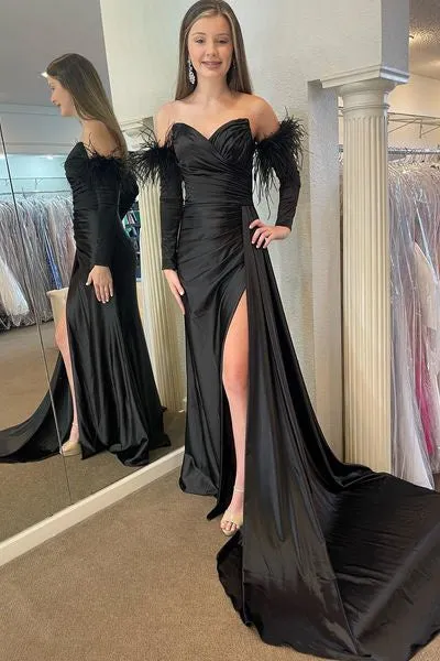 Sweetheart Pleated Red Formal Dress with Detachable Sleeves sold by KissProm product image thumbnail 4