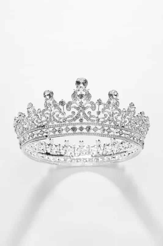 Silver Crystal Crowns sold by KissProm