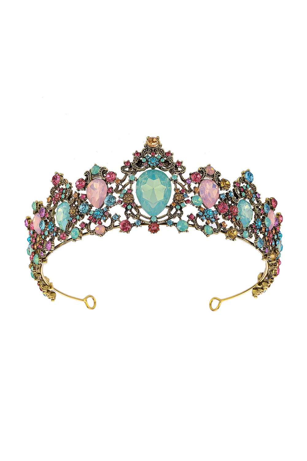 Vintage Multicolor Diamond Gold Crown sold by KissProm