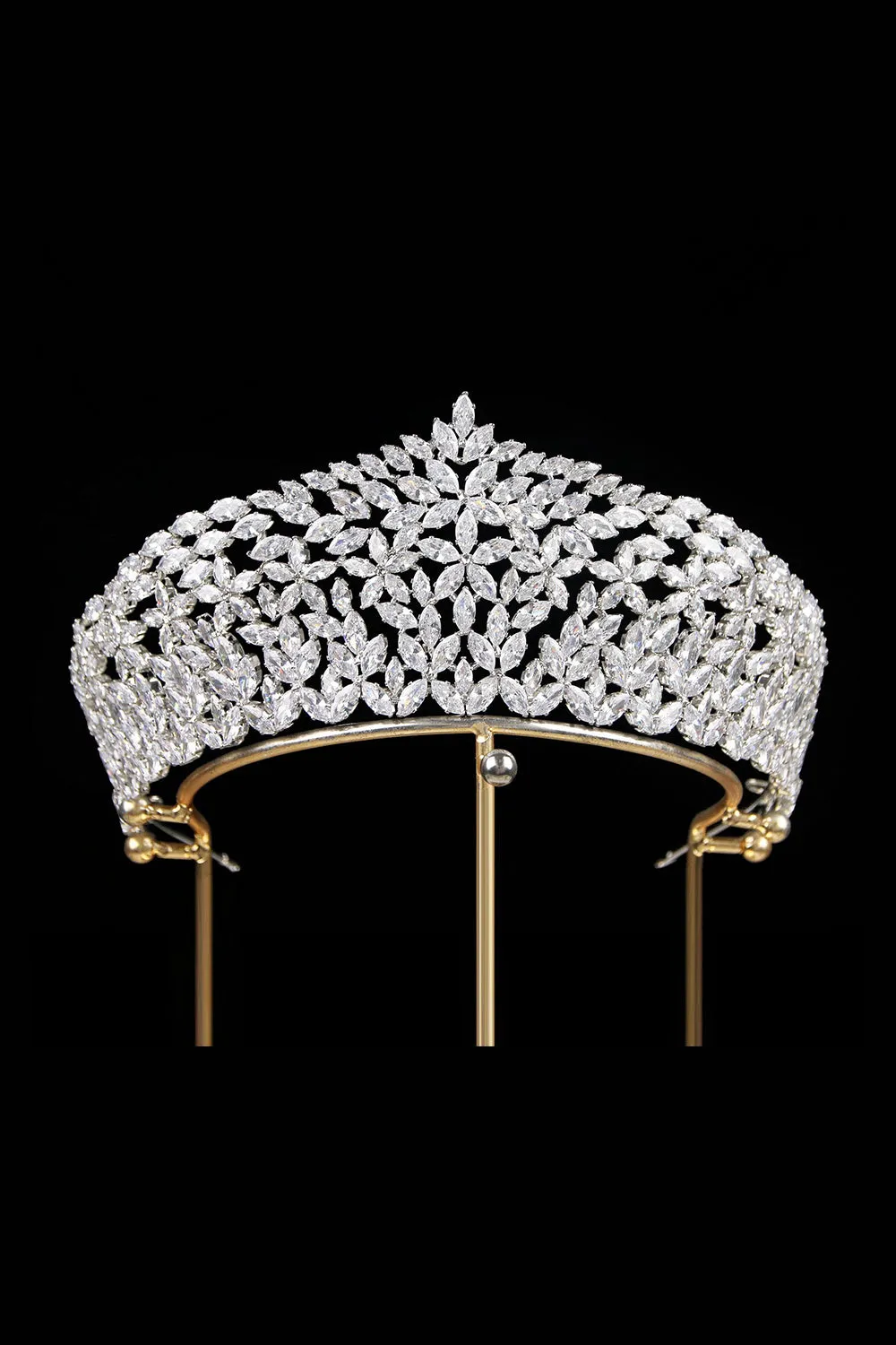 Vintage Zircon Wedding Crown sold by KissProm product image thumbnail 2