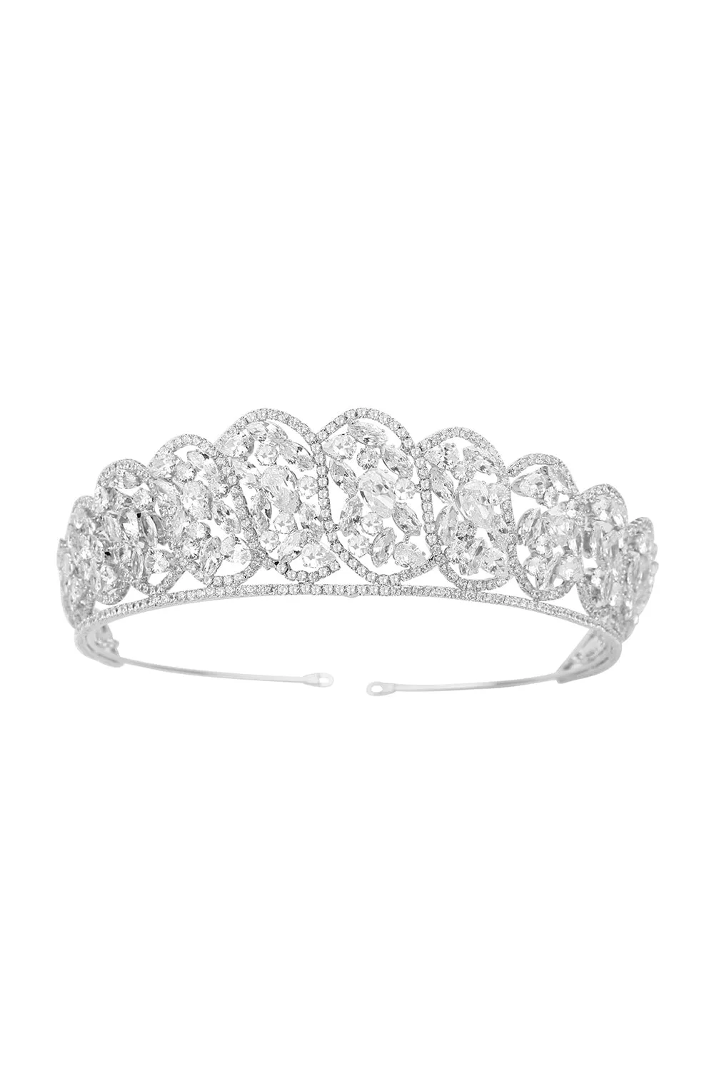 Silver Zirconia Bridal Crown sold by KissProm
