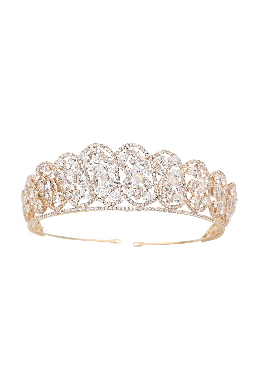 Silver Zirconia Bridal Crown sold by KissProm product image thumbnail 3