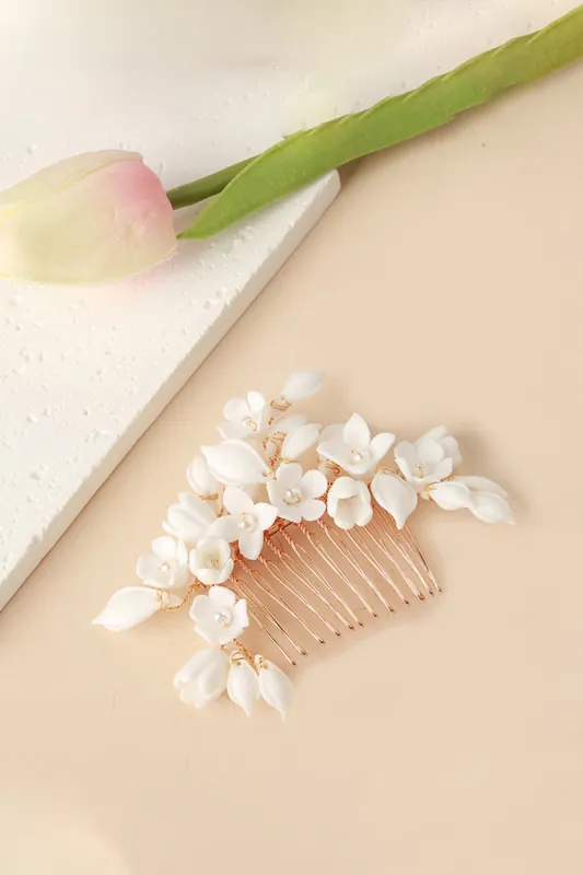 Bridal Leaf Hair Comb sold by KissProm