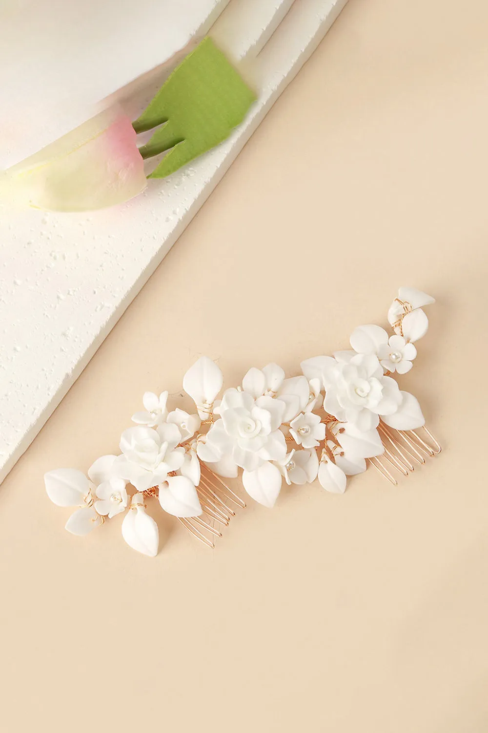 Bridal Leaf Hair Comb Set sold by KissProm
