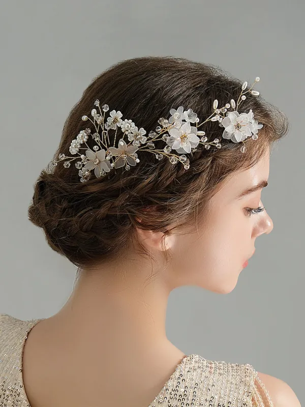 Crystal/Pearl Hair Combs Hair Accessories 3 Pcs sold by KissProm