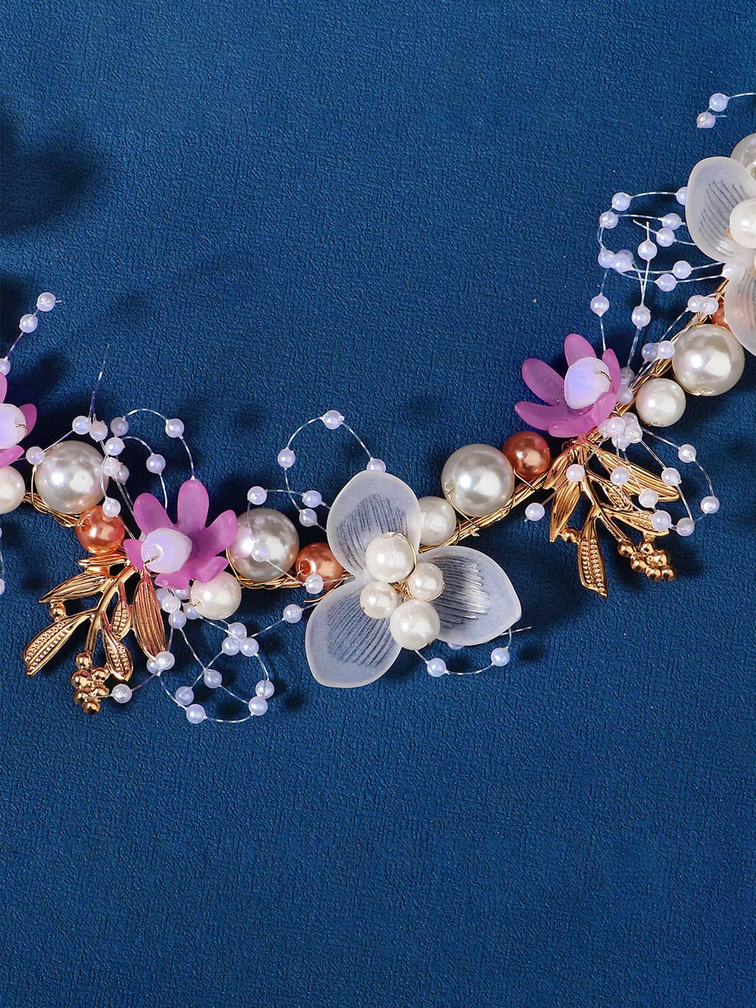 Handmade Beaded Floral Bridal Hair Accessory sold by KissProm product image thumbnail 2