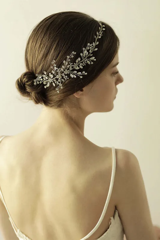 Shiny Rhinestone Branch Bridal Headband sold by KissProm