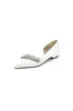 Pointed Toe Slip-on Satin Low Heels With Rhinestone sold by KissProm