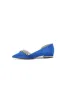 Pointed Toe Slip-on Satin Low Heels With Rhinestone sold by KissProm