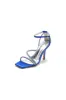 Square OpenToe Beaded Ankle Strap Satin Stiletto Heels sold by KissProm