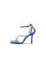 Square OpenToe Beaded Ankle Strap Satin Stiletto Heels sold by KissProm