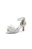Chic Open Toe Beaded Hollow-out Wedding Shoes With Bow sold by KissProm