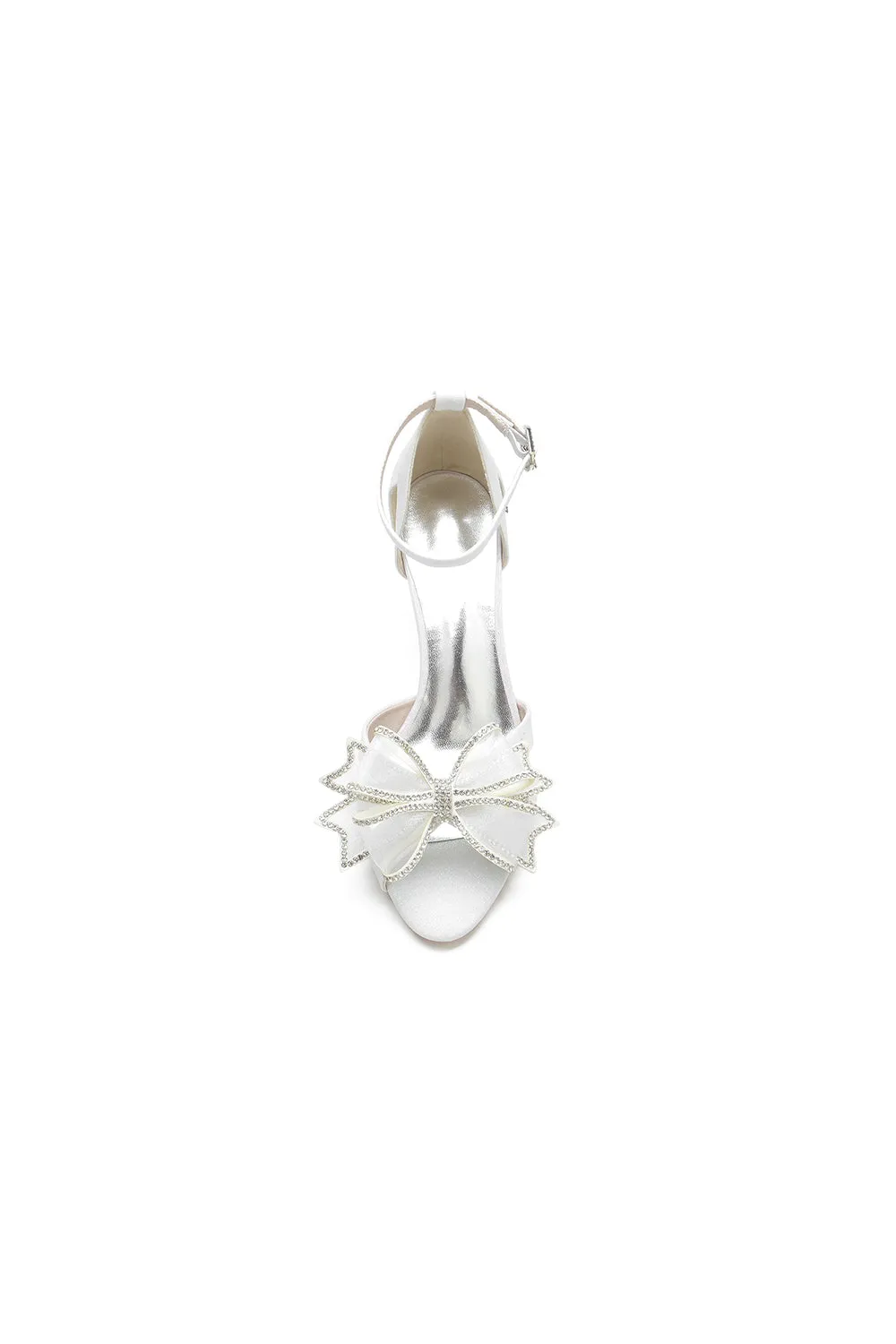 Chic Open Toe Beaded Hollow-out Wedding Shoes With Bow sold by KissProm product image thumbnail 2