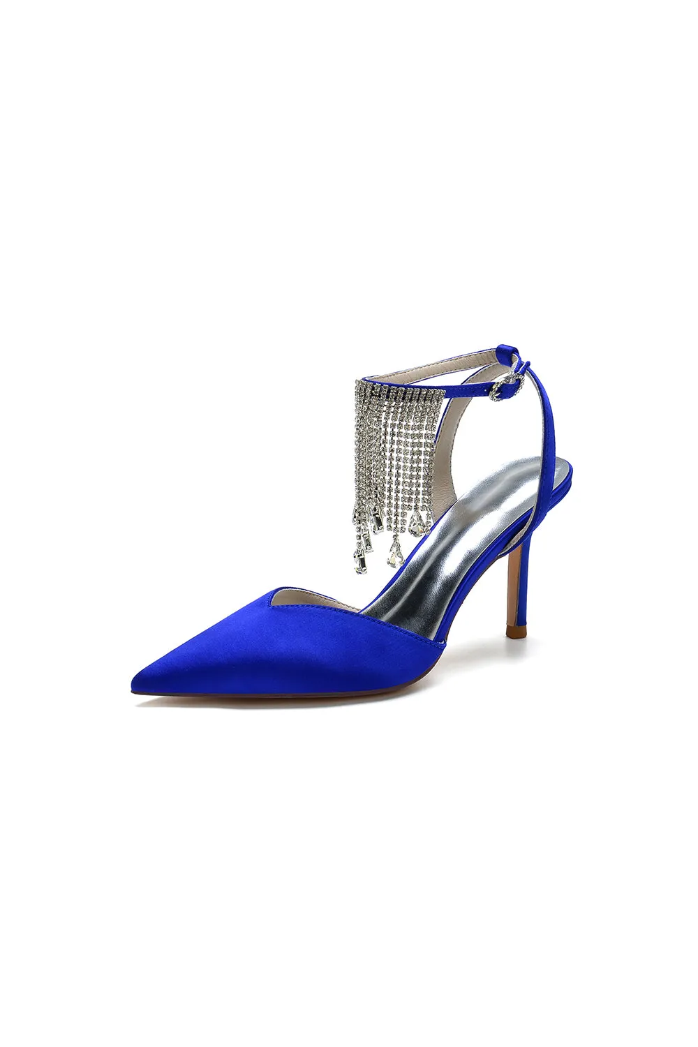 Pointed Toe Crystal Tassel Strap Heels sold by KissProm product image thumbnail 2