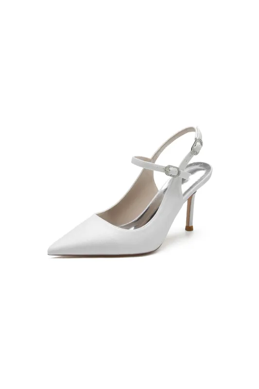 Sequin Slingback Pointed Toe High Heels sold by KissProm