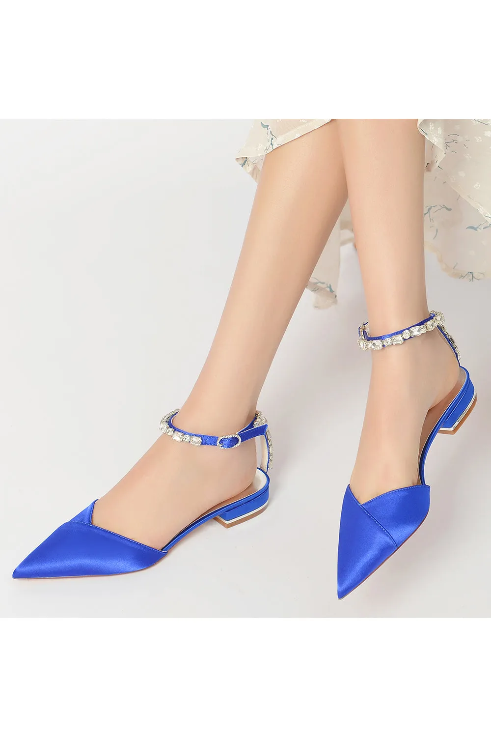 Rhinestone Strap Cocktail Pointed Toe Flats sold by KissProm product image thumbnail 5