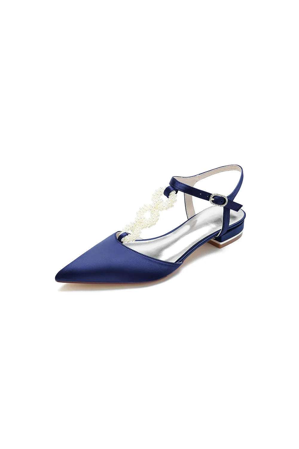 Pearl Strap Pointed Toe Flats sold by KissProm
