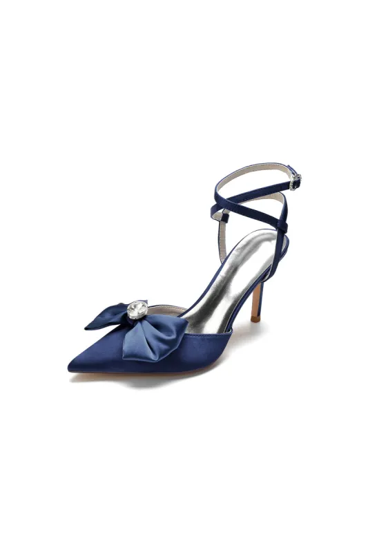 Buckle Strap Bow Pointed Toe High Heels sold by KissProm
