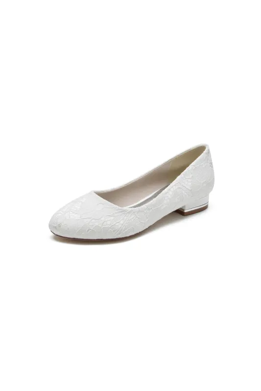 Lace Round Toe Flats sold by KissProm