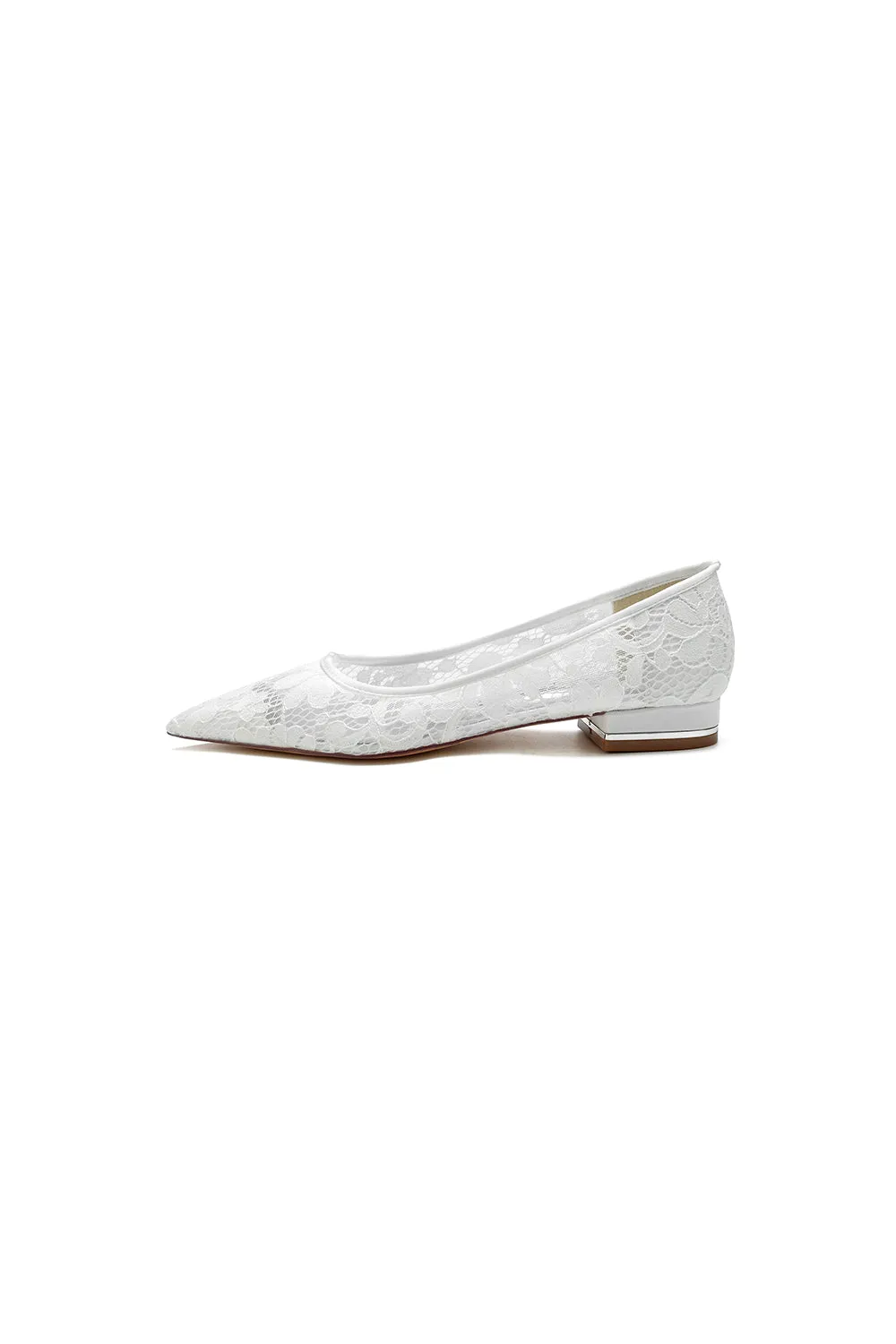 Lace Cocktail Pointed Toe Flats sold by KissProm product image thumbnail 3