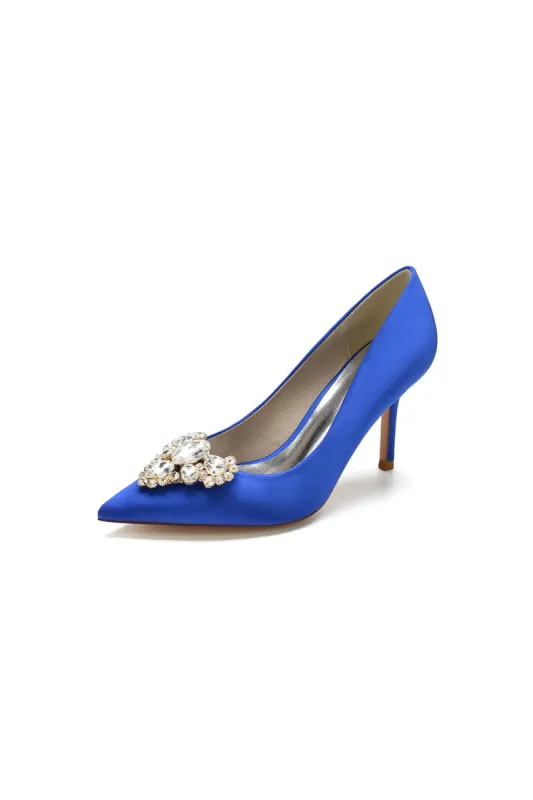 Cocktail Pointed Toe Crystal Heels sold by KissProm