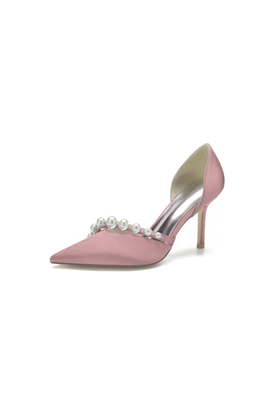 Cocktail Pointed Toe Pearl Heels sold by KissProm