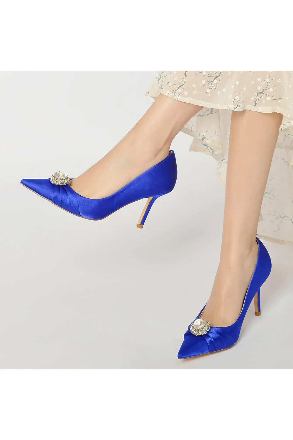 Cocktail Pointed Toe Crystal High Heels sold by KissProm product image thumbnail 5