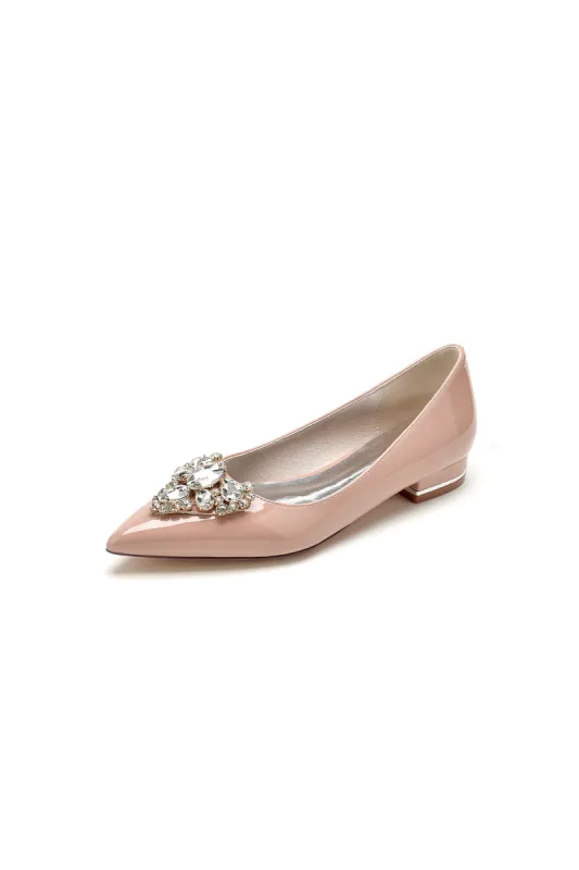 Elegant Nude Pink High Heels with an Ornate Crystal Embellishment U18447-1D sold by KissProm