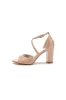 Elegant Nude Pink High Heels with Crossed Straps U2022-6 sold by KissProm