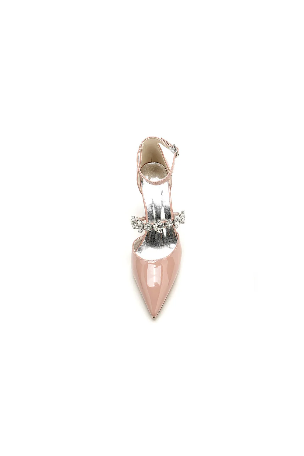 Elegant Nude Pink High Heels with Crystal Accent U22014-13 sold by KissProm product image thumbnail 4