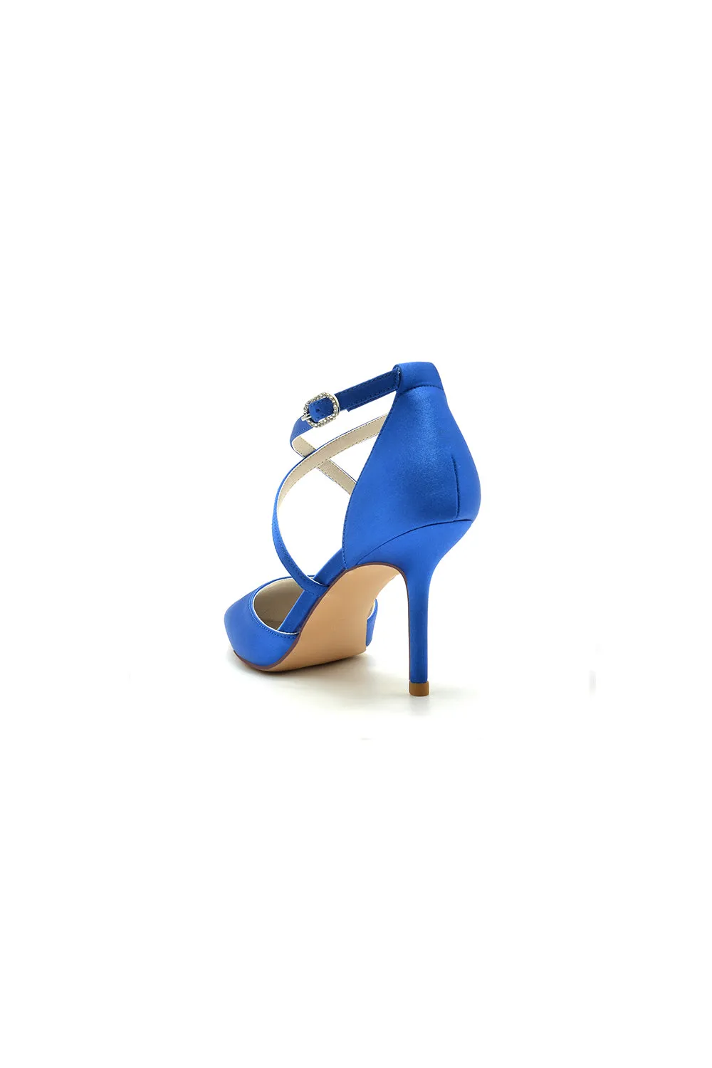 Royal Blue High Heels with Metallic Accents 1963-59 sold by KissProm product image thumbnail 3