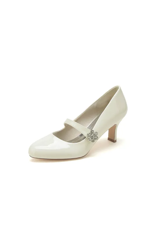 Patent Leather Wedding Chunky Heels sold by KissProm