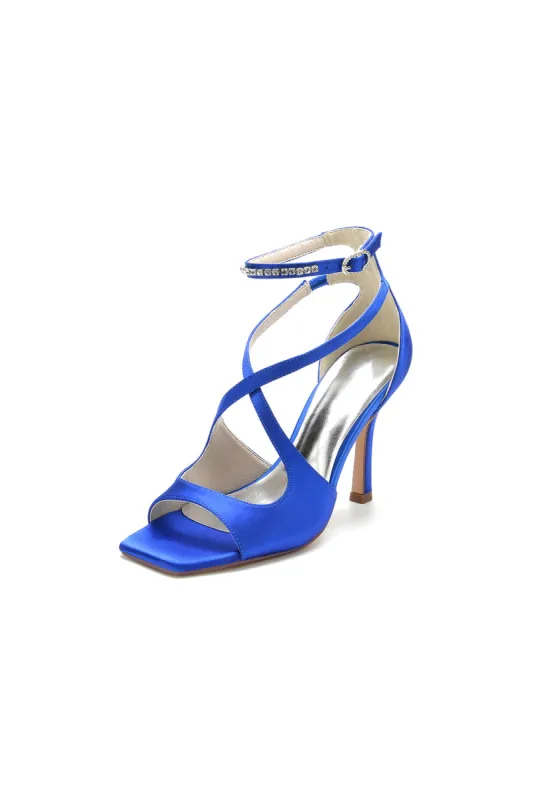 Open Toe Wedding Shoes with Straps sold by KissProm