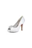 Fuchsia High Heels with a Shimmering Metal Accent sold by KissProm