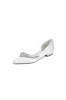 Silver Satin High Heels with Crystal Embellishments 18448-11YK sold by KissProm