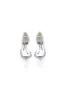 Silver Satin High Heels with Crystal Embellishments 18448-11YK sold by KissProm