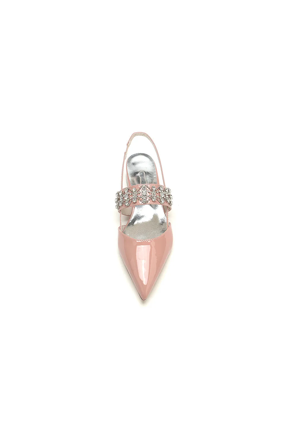 Nude Pink Women's Shoes with Silver Accents sold by KissProm product image thumbnail 4