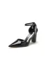 Nude Pink High Heels with Crystal-Embellished Silver Buckle sold by KissProm