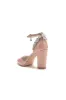 Nude Pink High Heels with Crystal-Embellished Silver Buckle sold by KissProm