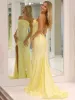 Madona | Mermaid Ruffles Strapless Mermaid Long Prom Dresses with Slit sold by KissProm