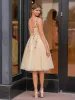Prirria | 3D Flower Tulle Midi Homecoming Dresses sold by KissProm